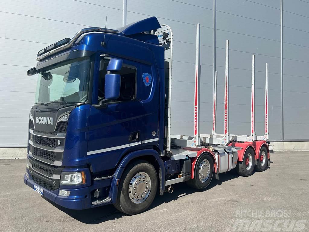 Scania R-serie R730 2019 8x4 2+2 Alucar. Säätötilavuus. Timber trucks
