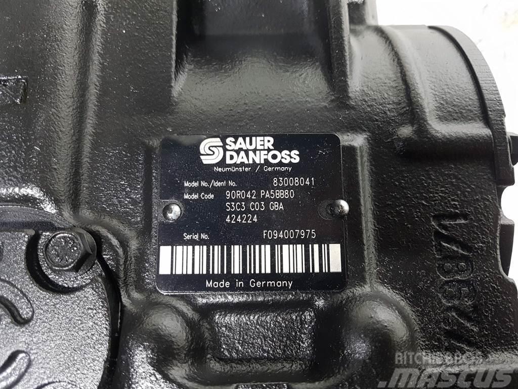 Sauer Danfoss 90R042PA5BB80-83008041-Drive pump/Fahrpumpe Hydrauliikka