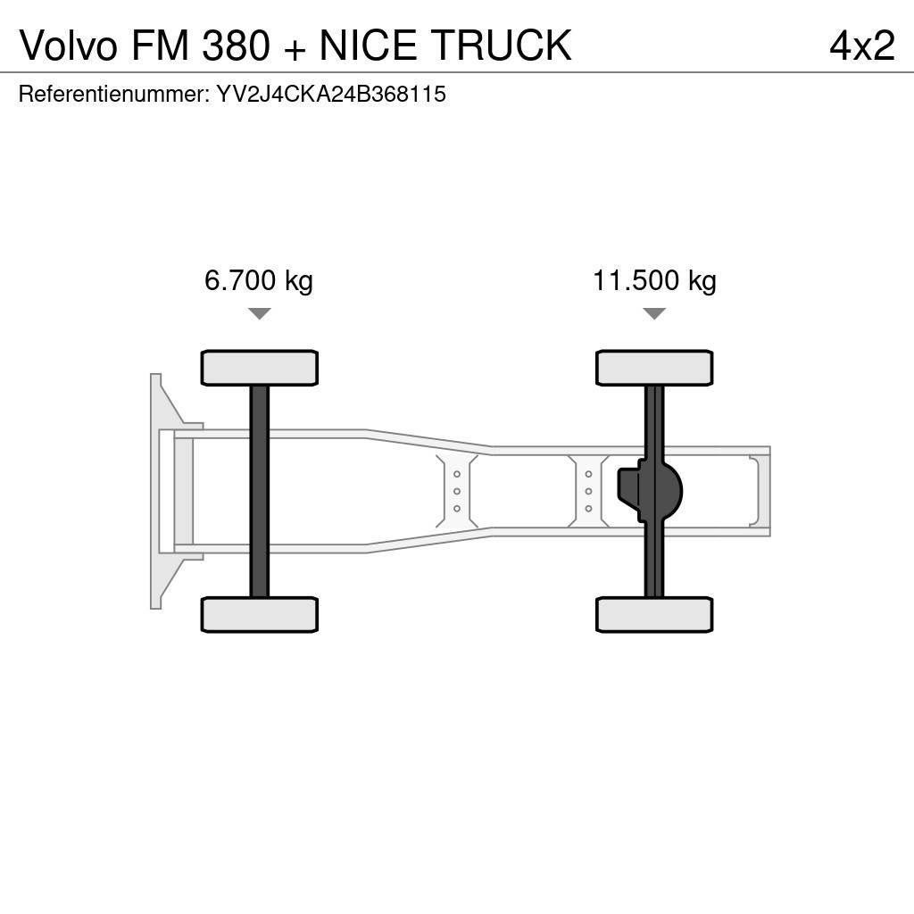 Volvo FM 380 + NICE TRUCK Tractor Units