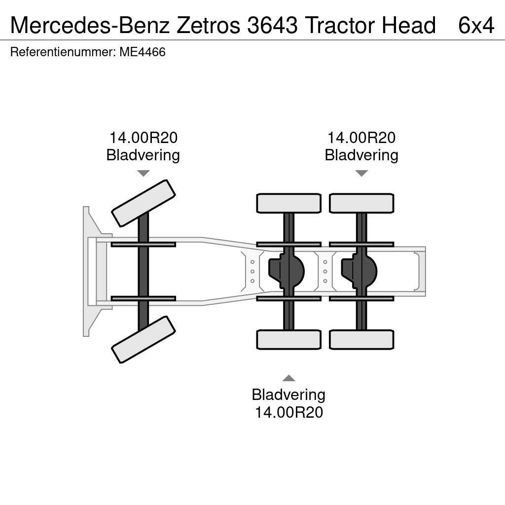 Mercedes-Benz Zetros 3643 Tractor Head Vetopöytäautot