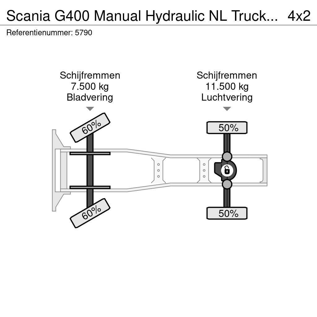 Scania G400 Manual Hydraulic NL Truck EURO 5 Tractor Units