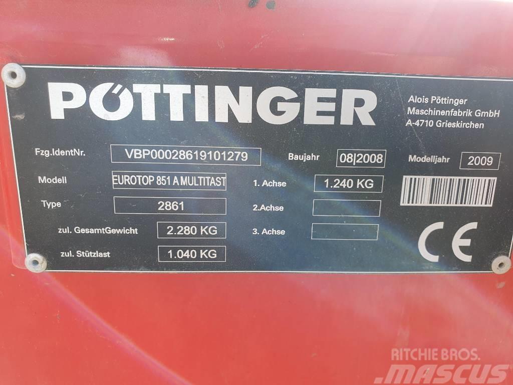 Pöttinger EuroTop 851 Multitas Windrowers