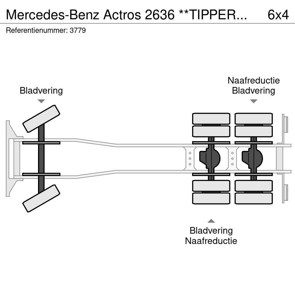 Mercedes-Benz Actros 2636 **TIPPER+HMF2503 K4 (4x) + RADIO - TOP Sora- ja kippiautot