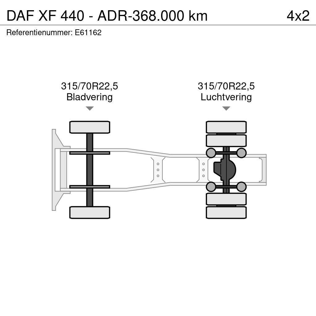 DAF XF 440 - ADR-368.000 km Vetopöytäautot