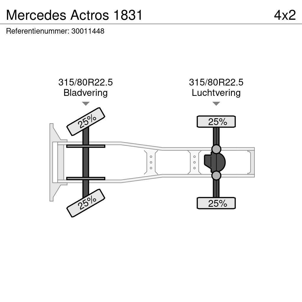 Mercedes-Benz Actros 1831 Vetopöytäautot