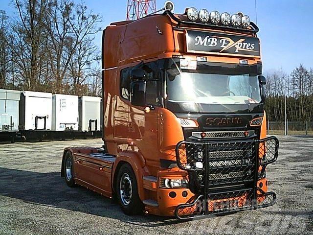 Scania R520 STREAMLINE V8 FULL AIR TOP Show Truck Tractor Units