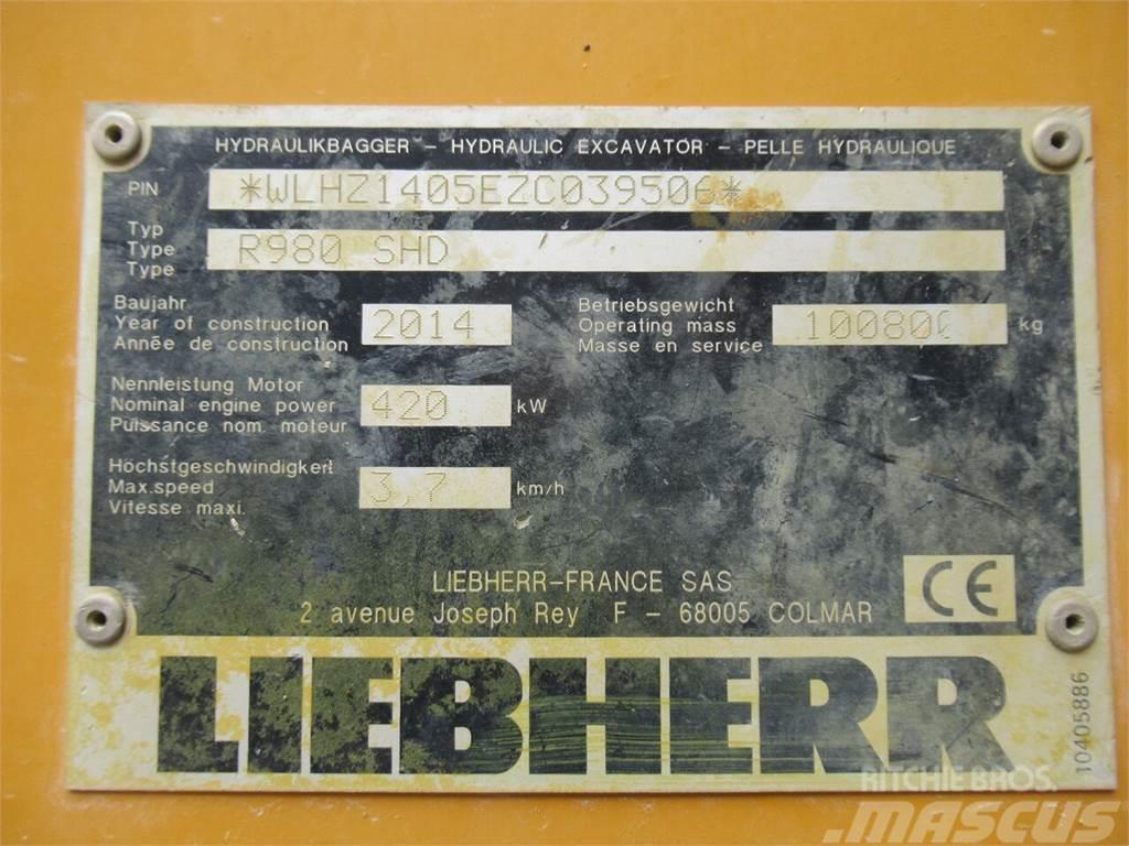 Liebherr R 980 SME Telakaivukoneet
