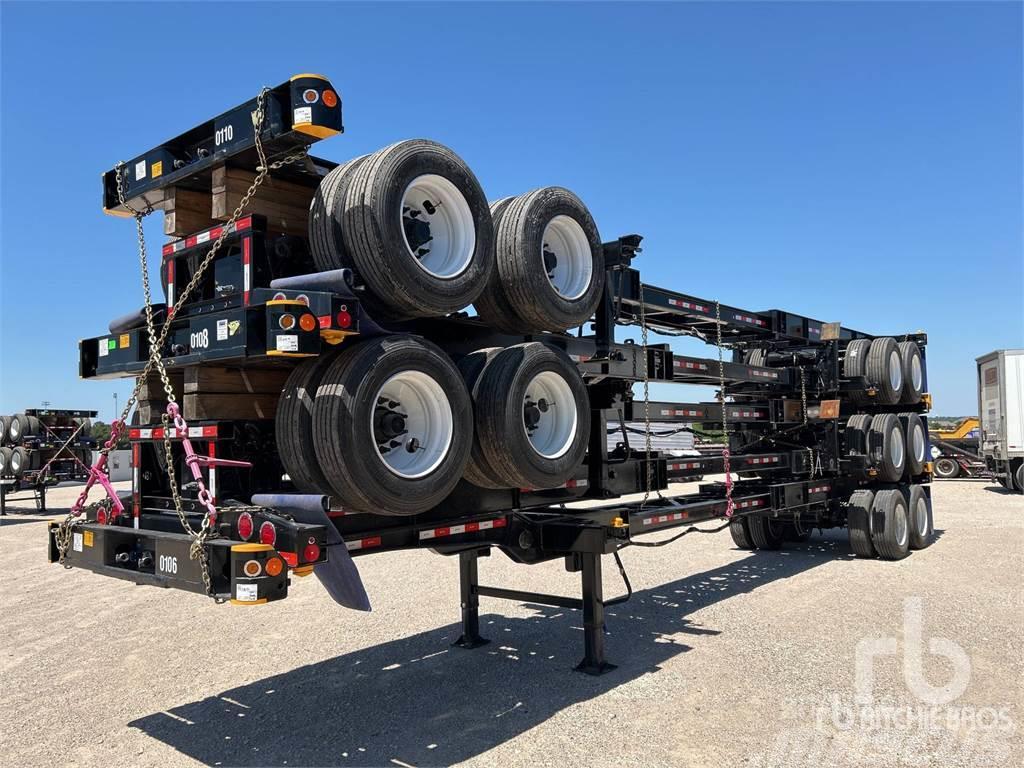  ATRO 40 ft T/A Extendable Qty of (5) ... Containerframe semi-trailers