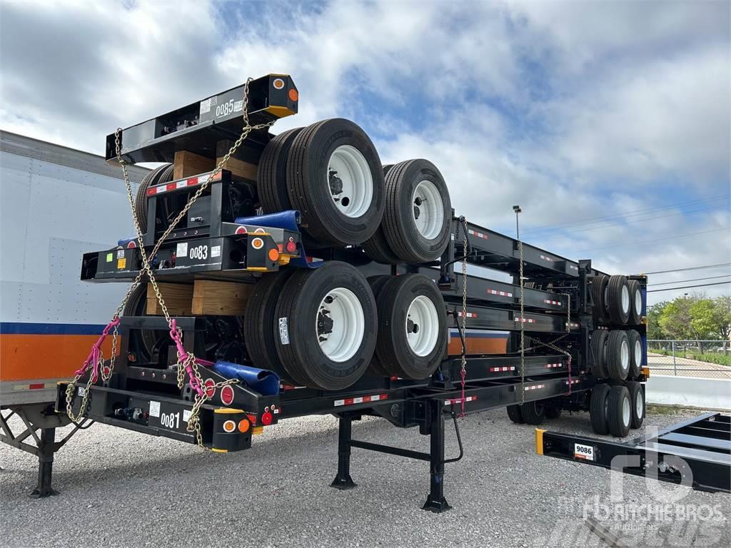  ATRO 40 ft T/A Qty of (5) (Unused) Containerframe semi-trailers