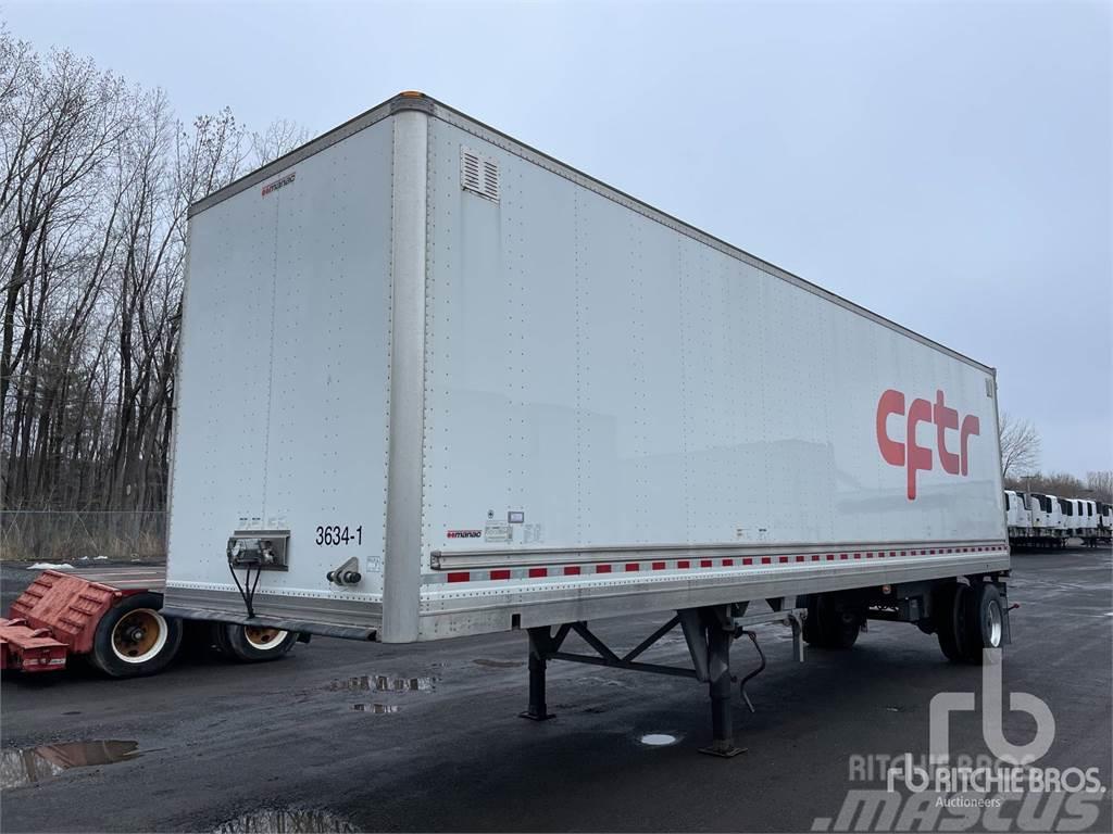 Manac 36 ft x 102 in S/A Box body semi-trailers