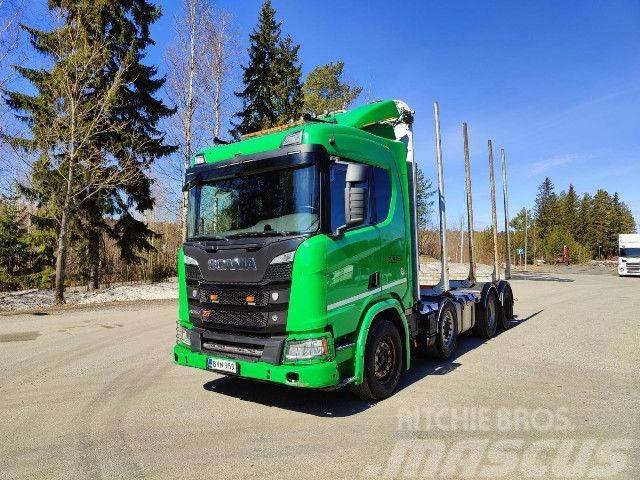 Scania R 650 B6x4NB Timber trucks