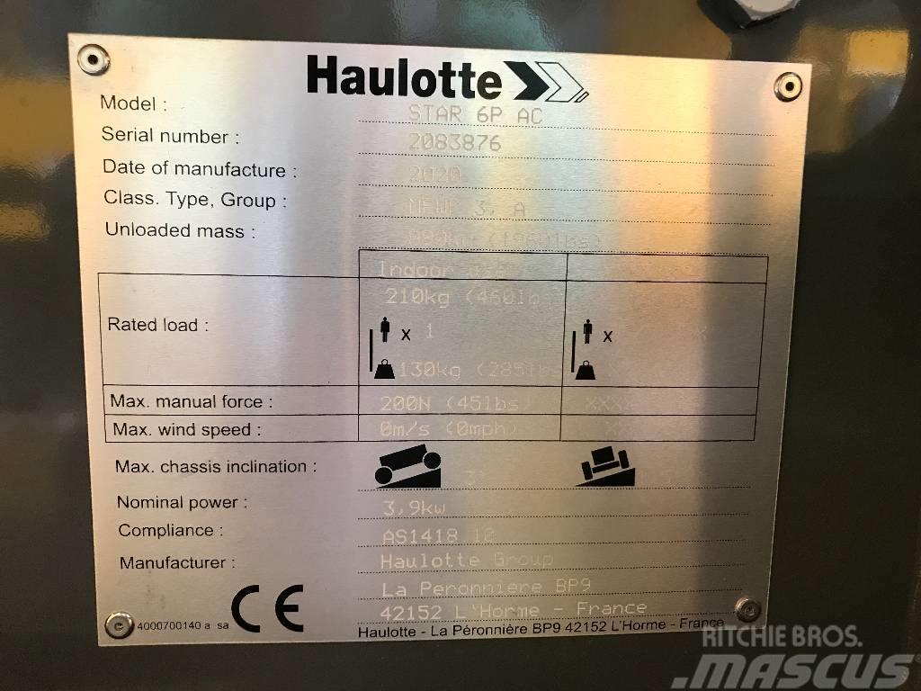HAULOTTE STAR 6 PICKING AC Vertical mast lifts
