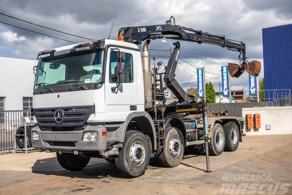 Mercedes-Benz ACTROS 4141+MULTILIFT20T+HIAB14TM/2 Container Frame trucks