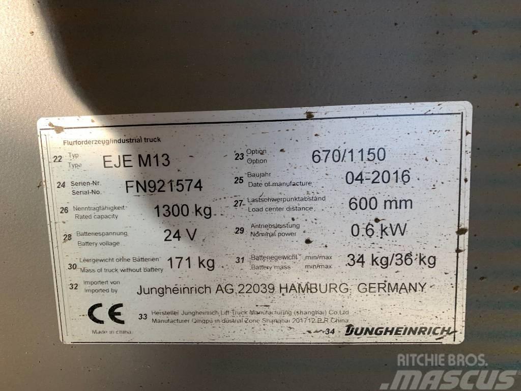 Jungheinrich EJE M13 Low lifter