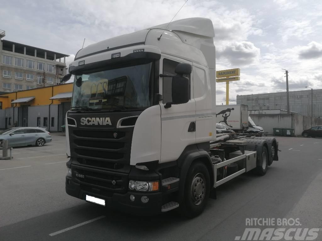Scania R580 V8 AJK HYDROLIFT, HL20-6180 Hook lift trucks