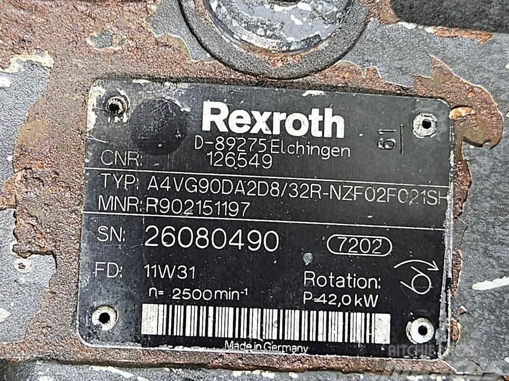 Rexroth A4VG90DA2D8/32R-Drive pump/Fahrpumpe/Rijpomp Hydraulics