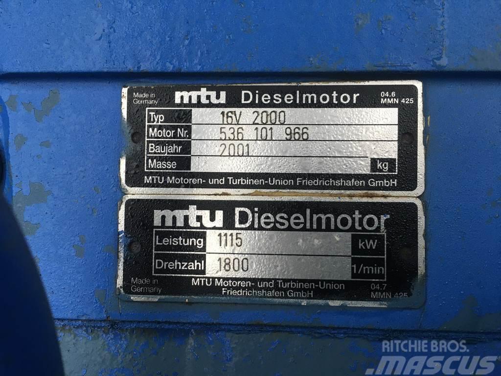 MTU 16V2000 GENERATOR 1250KVA USED Diesel Generators
