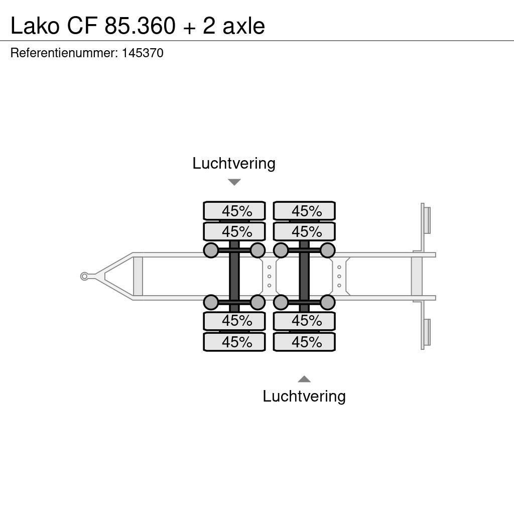 Lako CF 85.360 + 2 axle Flatbed/Dropside trailers