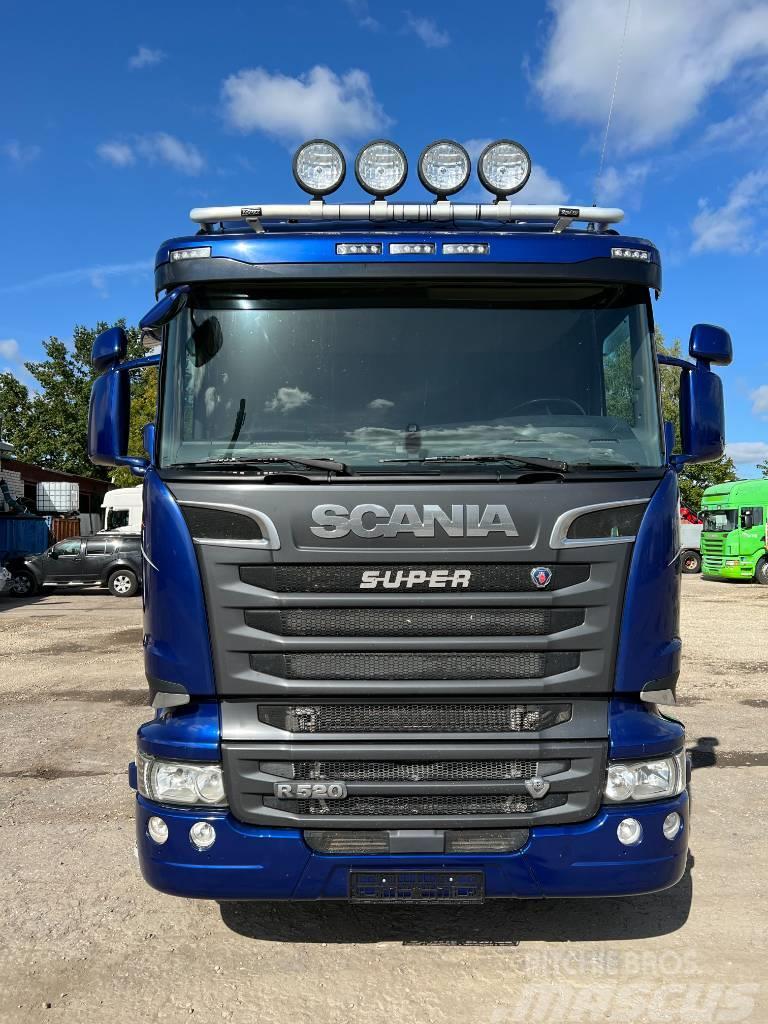 Scania R520CB6X2HSA EURO 6,RETARDER, 9T front axel Hook lift trucks