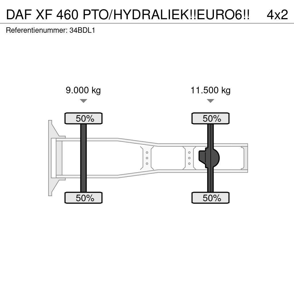DAF XF 460 PTO/HYDRALIEK!!EURO6!! Tractor Units