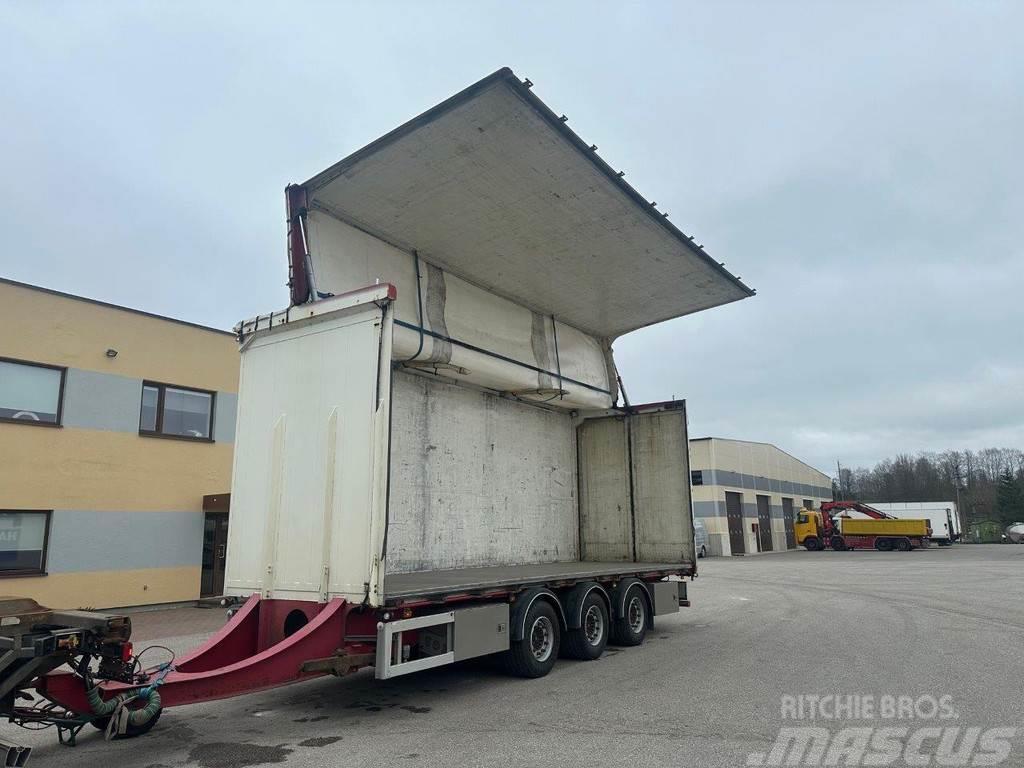 Vang 3-AXEL + LIFTING SIDE & ROOF + REMOTE CONTROL Box body trailers