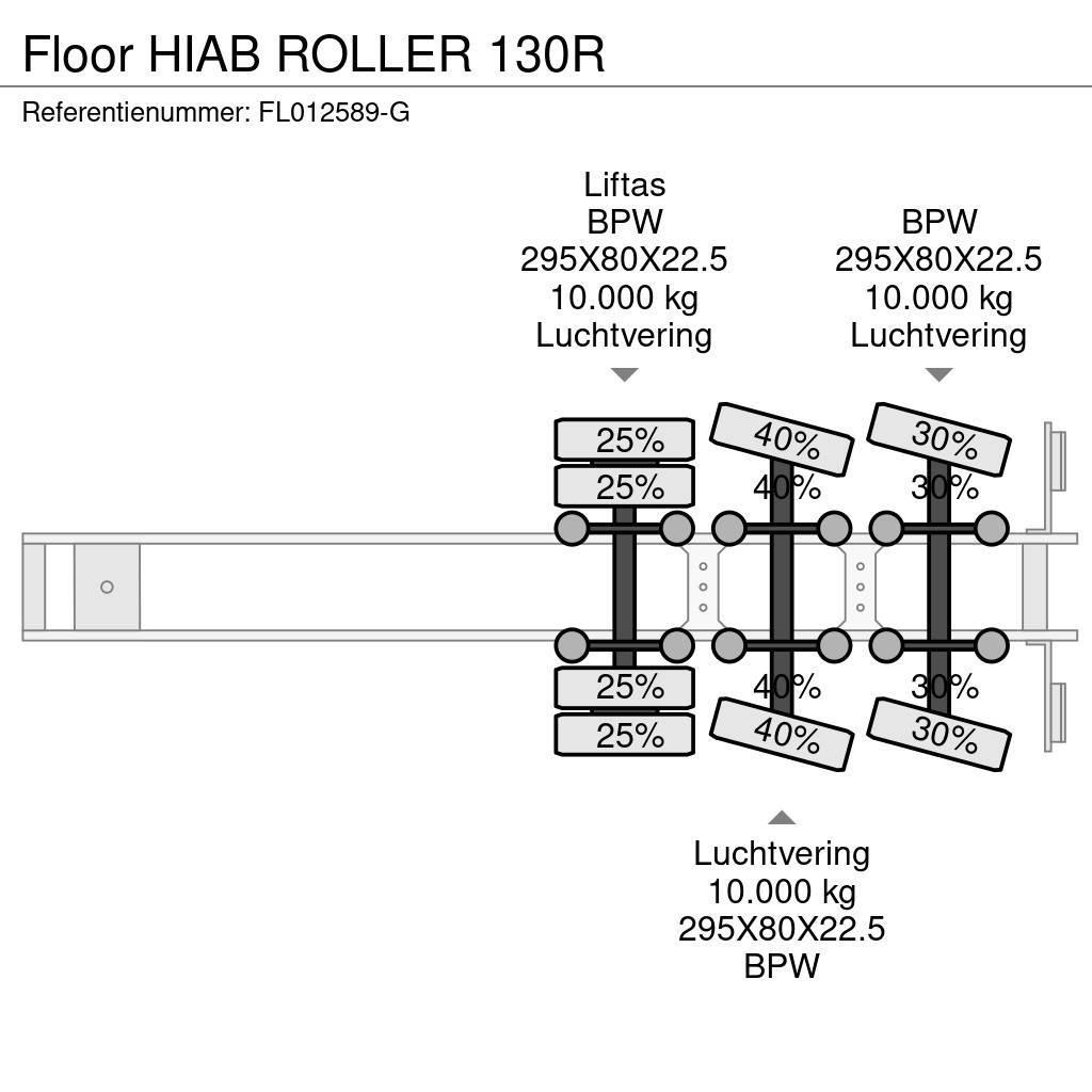 Floor HIAB ROLLER 130R Flatbed/Dropside semi-trailers