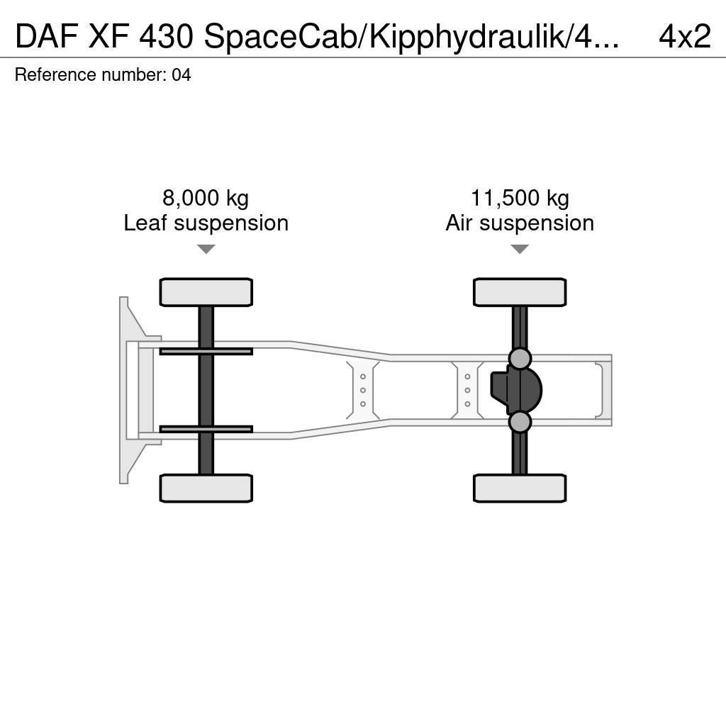 DAF XF 430 SpaceCab/Kipphydraulik/452 tkm/Euro 6 Tractor Units