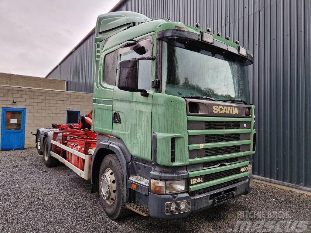 Scania R124-400 6x2 / FREINS TAMBOURS / DRUM BRAKES Hook lift trucks