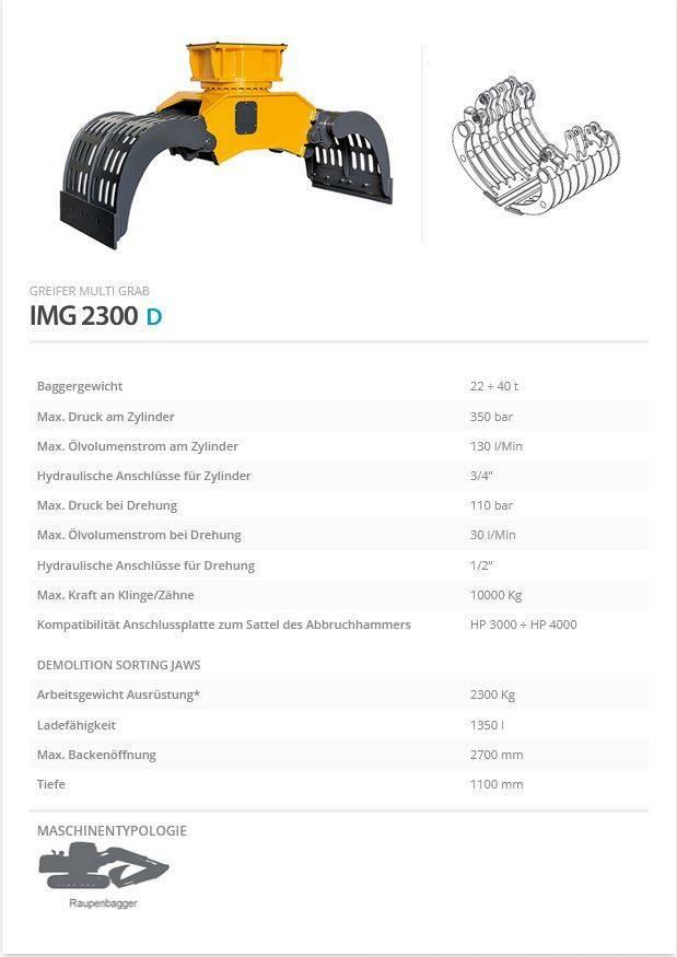 Indeco IMG 2300 Grapples