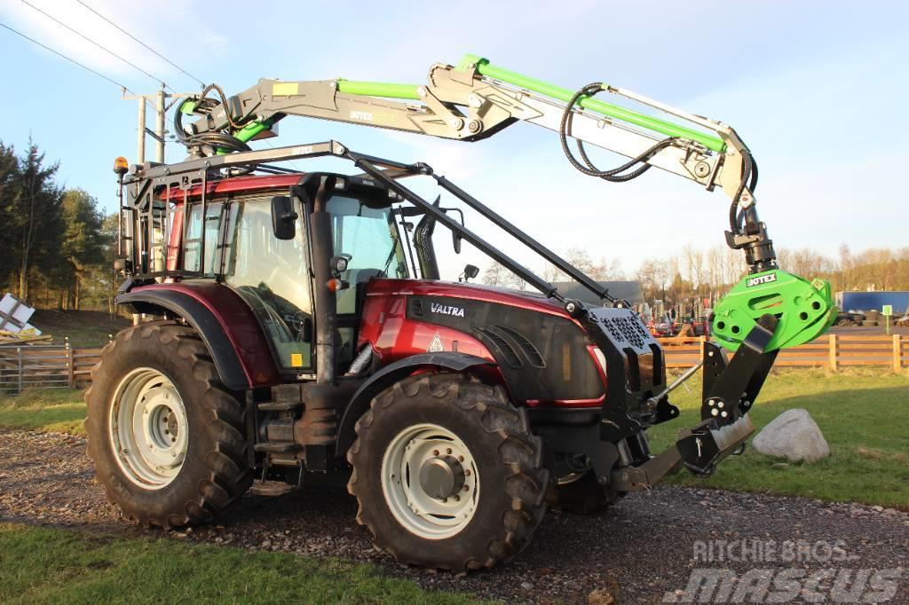 Valtra T163 Tractor with Botex 573 Forestry Loader Forestry tractors