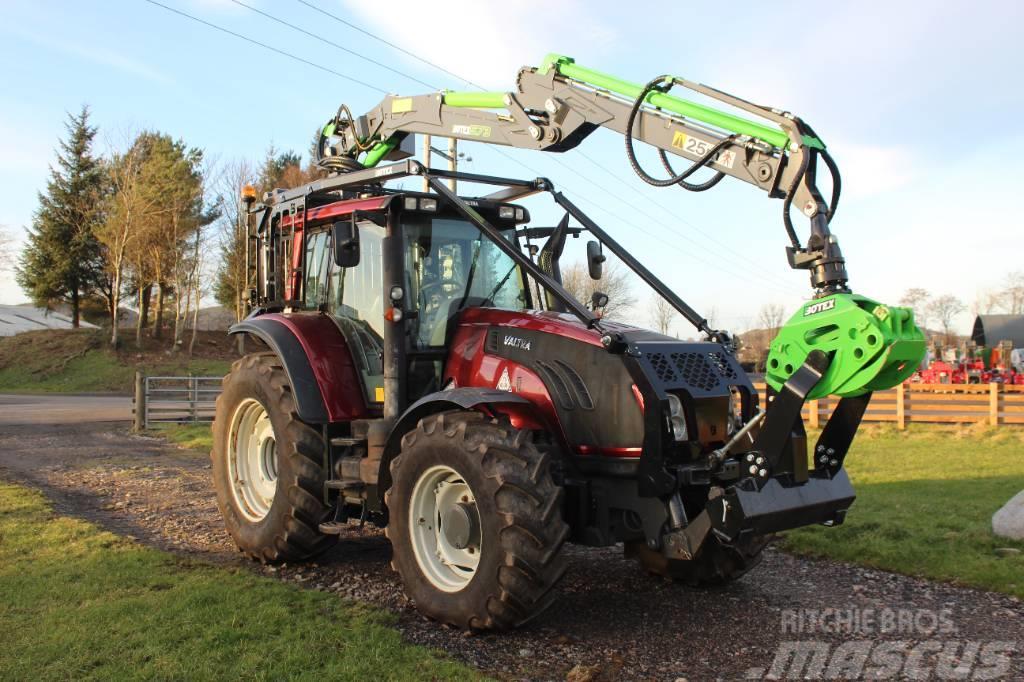 Valtra T163 Tractor with Botex 573 Forestry Loader Forestry tractors