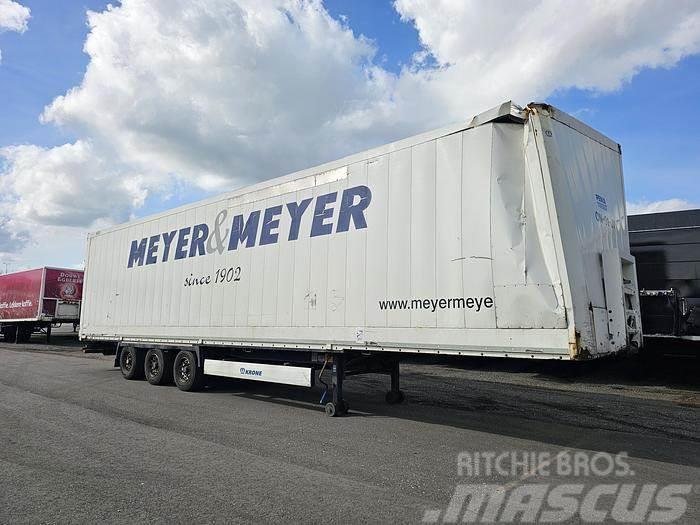 Krone sd | 3 axle mega closed box trailer| damage in fro Other semi-trailers
