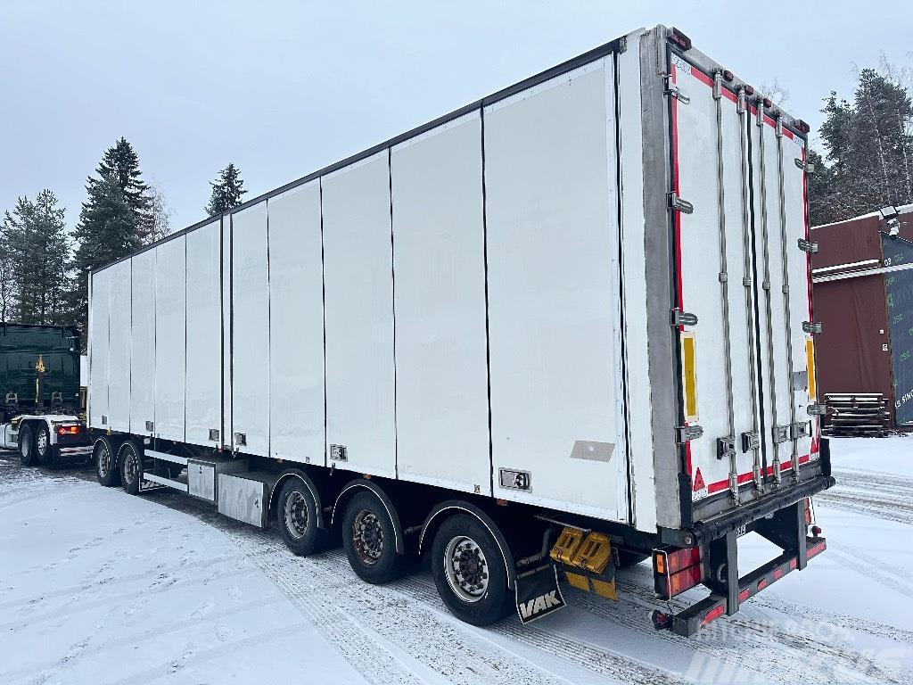 VAK 5 akselinen kokosivuaukeava  kaksitasolastaus Temperature controlled trailers