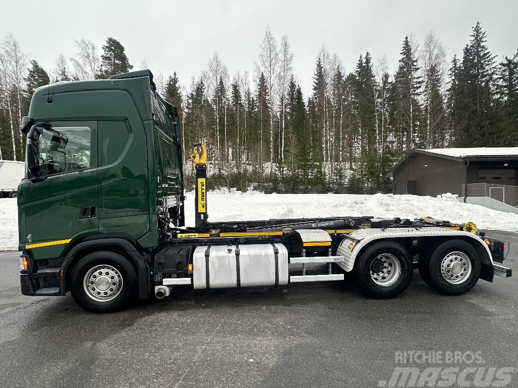 Scania S500 6x2*4 Marrel koukkulaitteella Hook lift trucks