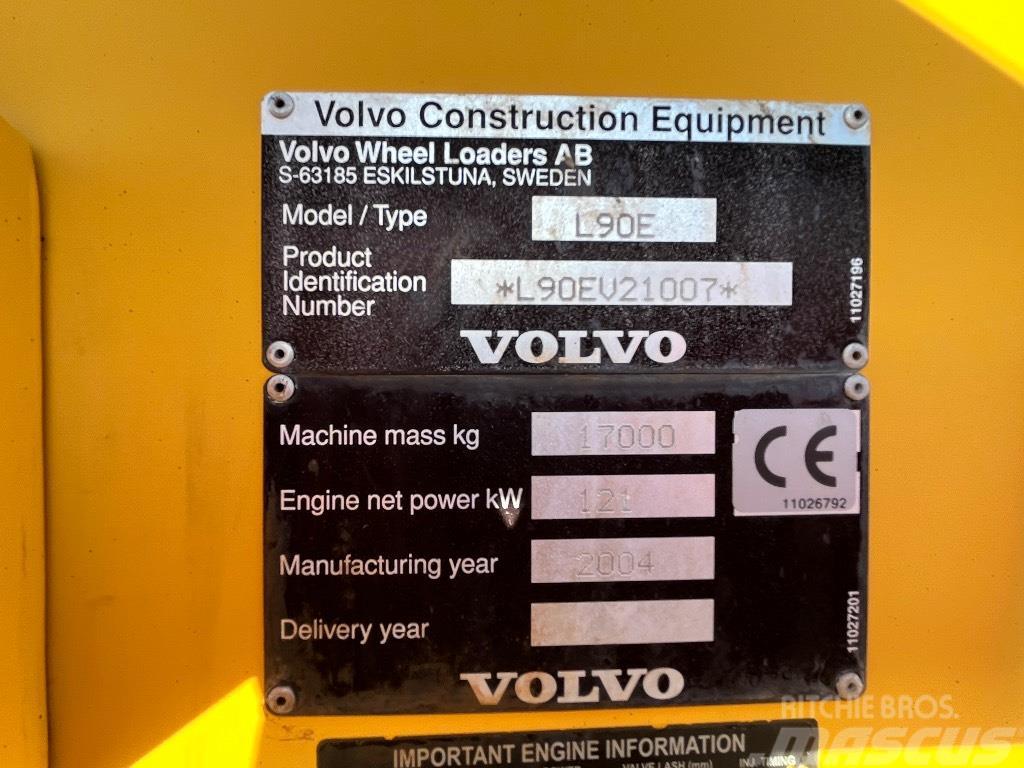 Volvo L 90 E / 3.as hyd, Vipuohjaus, Rasvari Wheel loaders