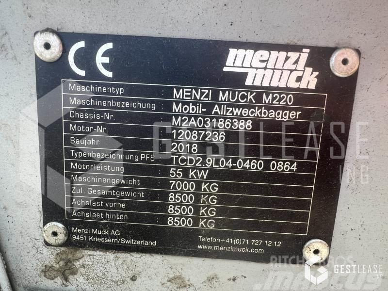 Menzi Muck M220 Special excavators