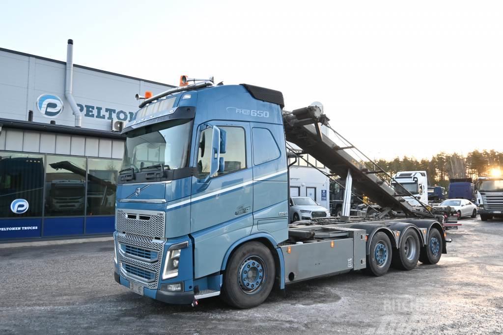 Volvo FH650 8x2 euro 6 Cable lift demountable trucks