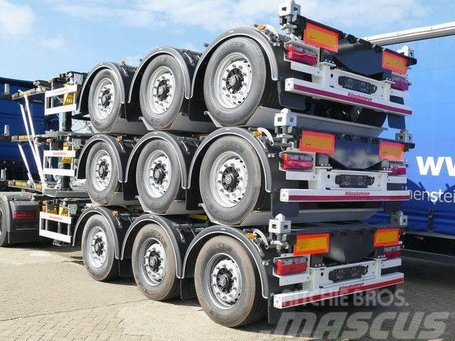 Kässbohrer XS, Multichassis, alle Container, Luft-Lift, BPW Low loader-semi-trailers