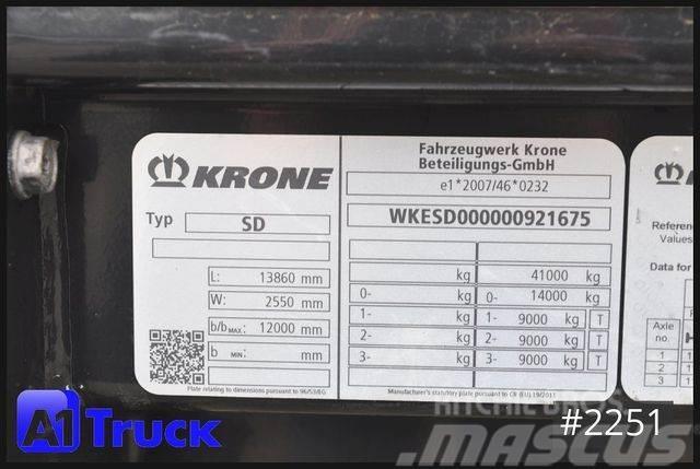 Krone SD Tautliner, Standard, Code XL, Curtainsider semi-trailers