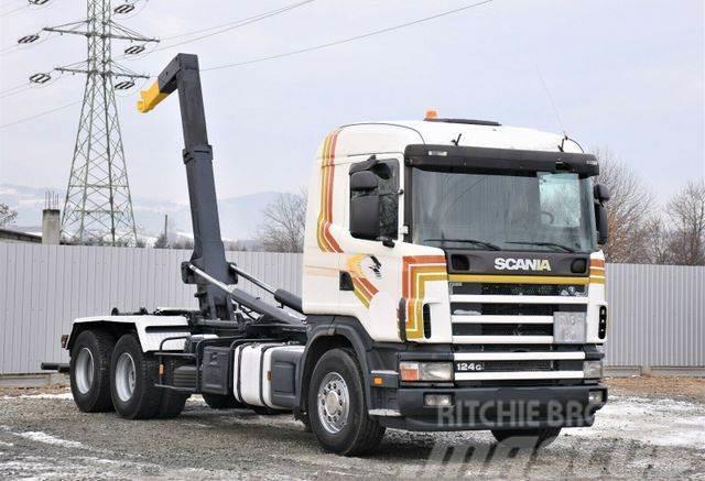 Scania R124 470 Abrollkipper *6x2* Top Zustand ! Hook lift trucks