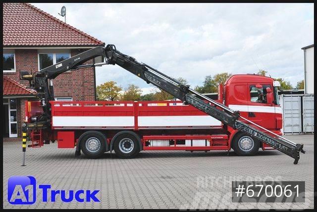 Scania R400, HIAB XS 211-3 Lift-Lenkachse Flatbed / Dropside trucks