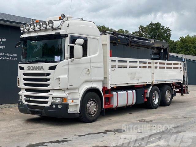 Scania R480 EU6 6x2 Retarder Lenk/Lift Hiab LK Flatbed / Dropside trucks