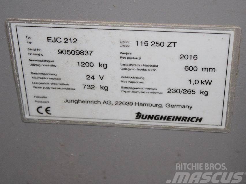 Jungheinrich EJC 212 115-57 250ZT Pedestrian stacker