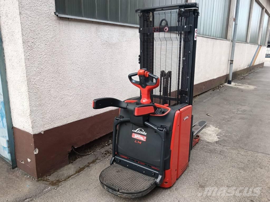 Linde L14AP Käyden ajettavat pinoamistrukit