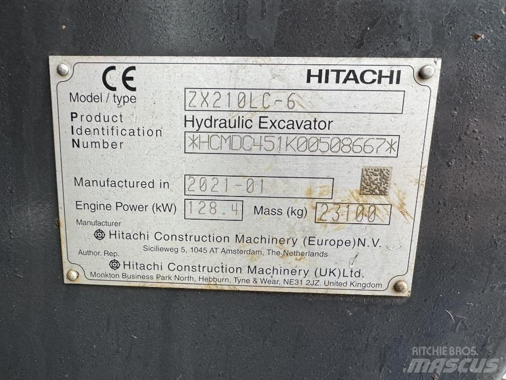 Hitachi ZX 210 LC-6 Telakaivukoneet