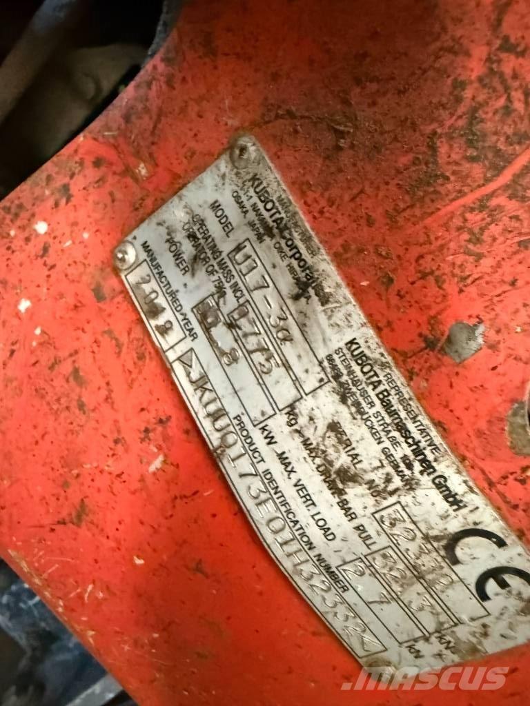 Kubota U 17-3 Minikaivukoneet < 7t