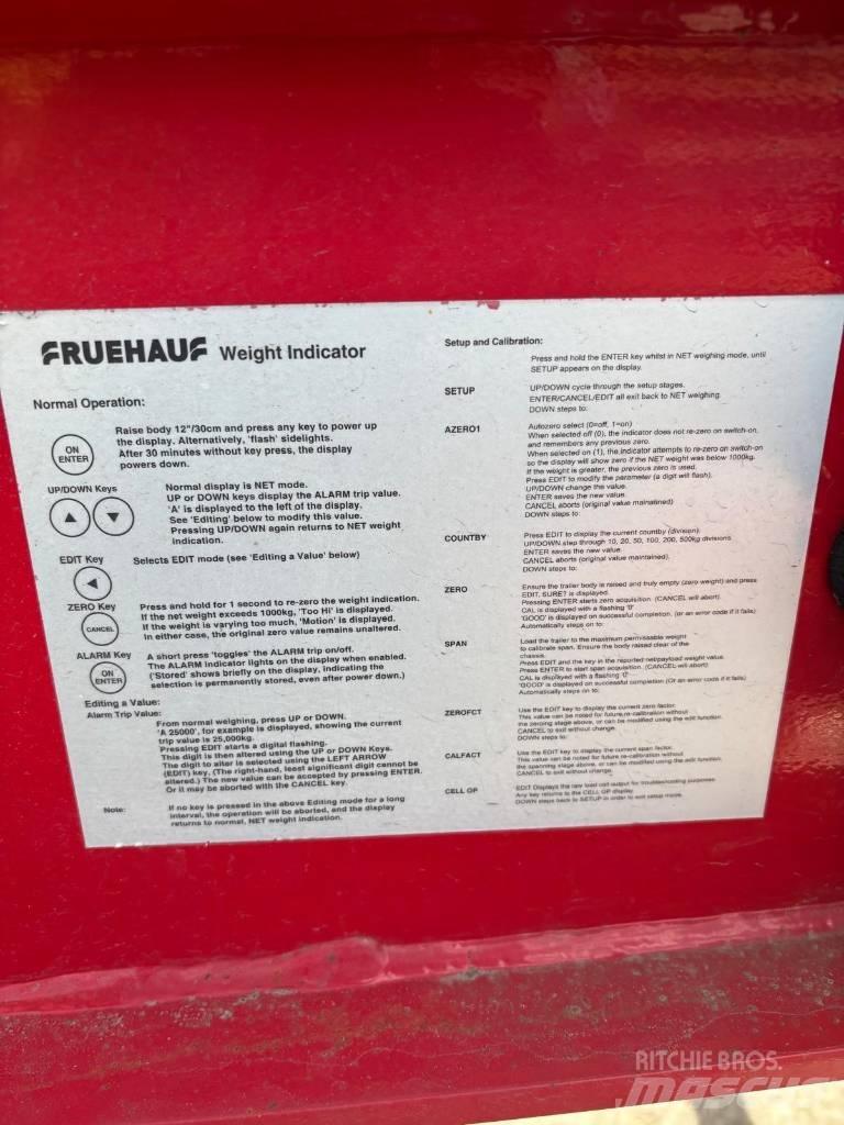 Fruehauf Halfpipe Kippipuoliperävaunut
