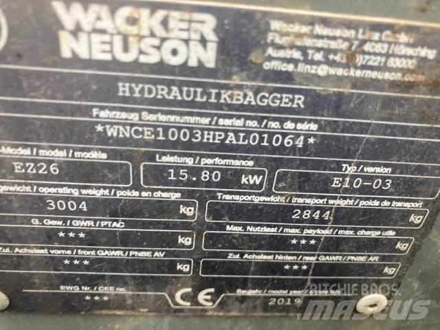 Wacker EZ26 Minikaivukoneet < 7t