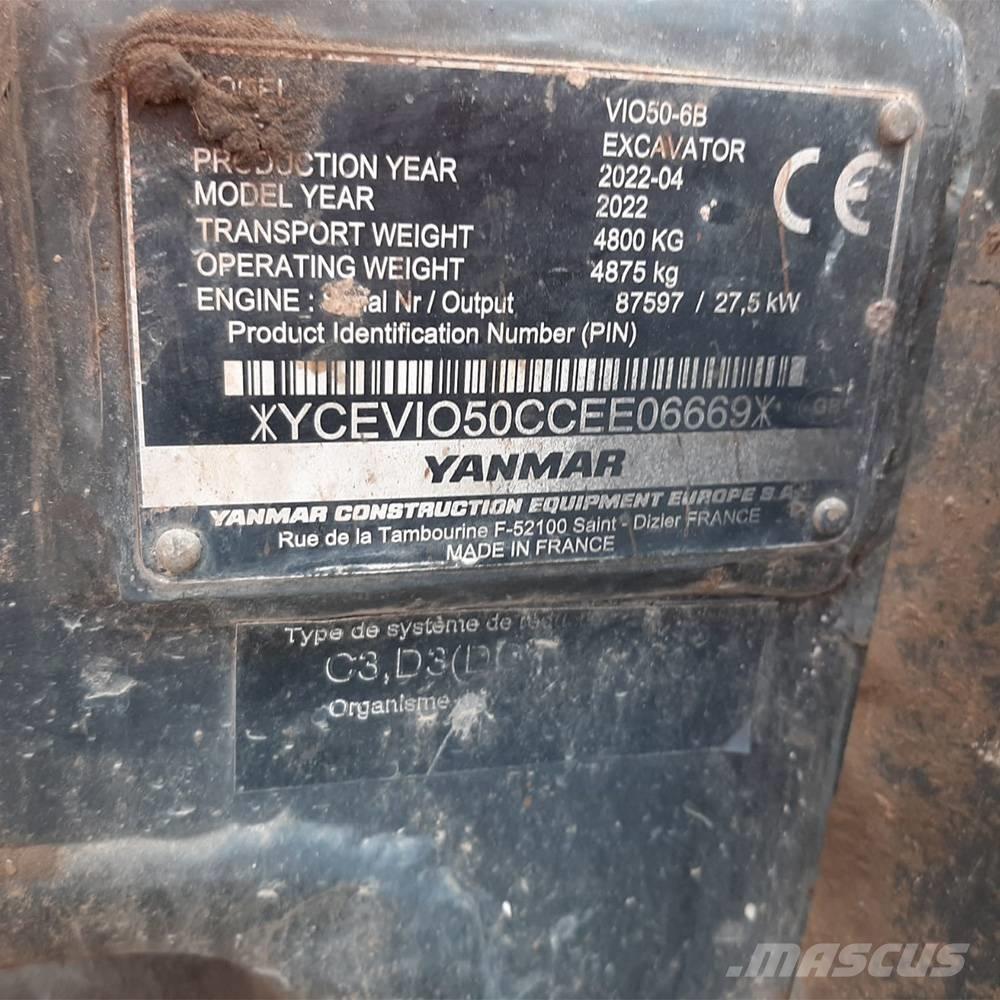 Yanmar Vio 50 Minikaivukoneet < 7t