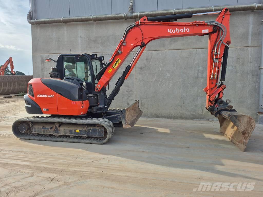 Kubota KX080 4@2 Midikaivukoneet 7t - 12t